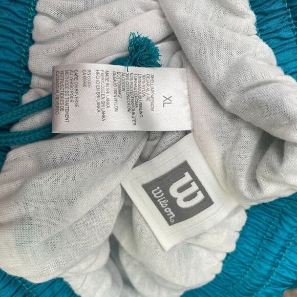 Vintgae Wilson Womens Size XL Turquoise Drawstring Nylon Wind Pants Athletic - Picture 8 of 14
